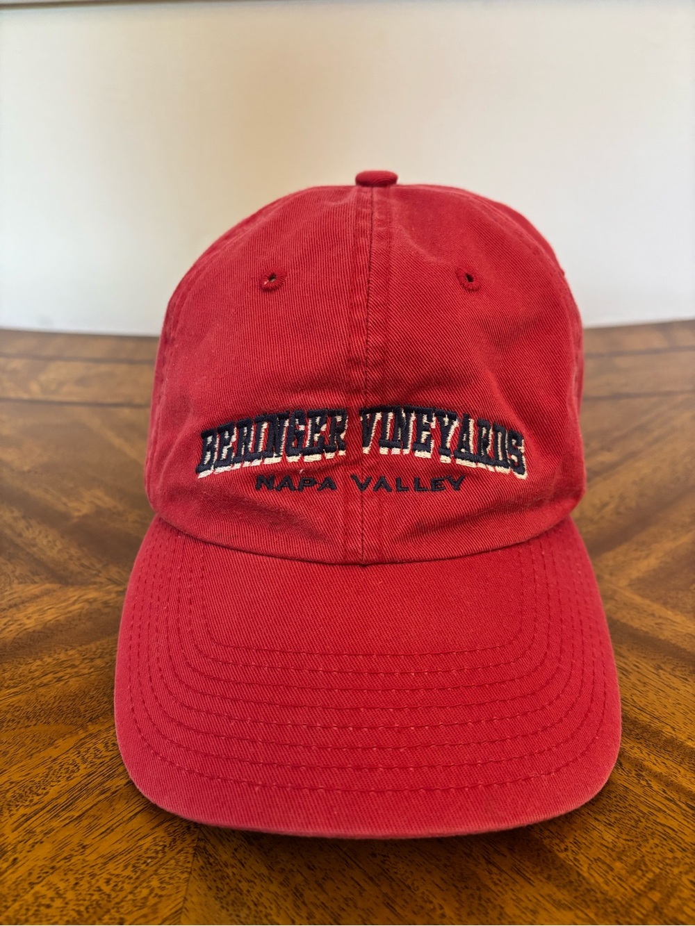 Beringer Vineyards Napa Valley Red Adjustable Strapback Baseball Hat